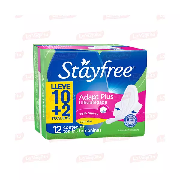 Toallas Higienica Stayfree Plus Ultradelgada