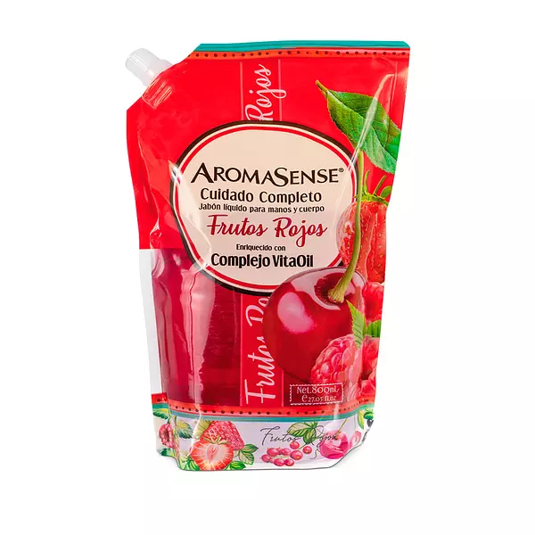 Jabon Liquido Aromasense Frutos Rojos