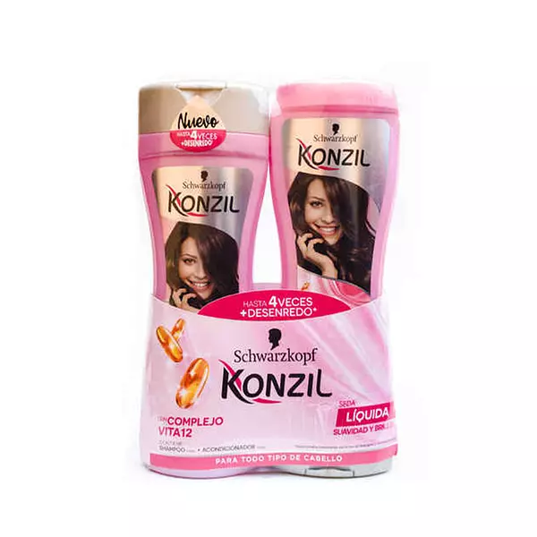 Shampoo Konzil Seda Liquida +Acondicionador