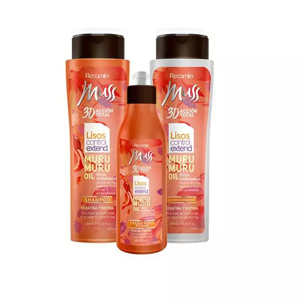 Shampoo+Acondicionador+Crema Peinar Muss 3d Liso