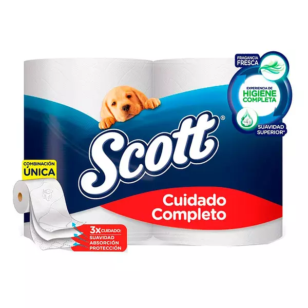 Papel Higienico Scott Cuidado Completo