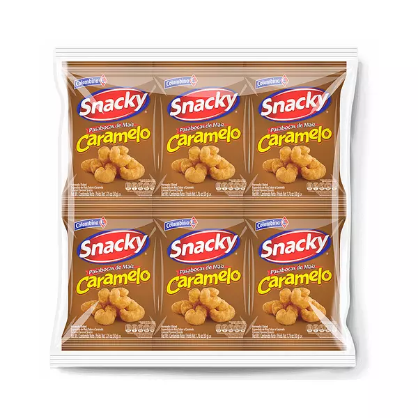 Snacky Caramelo Mini X12 Und