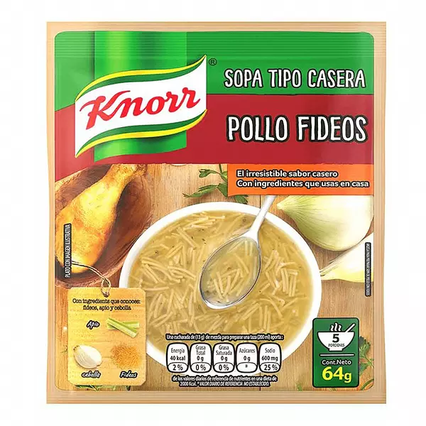 Sopa Knorr Pollo con Fideo