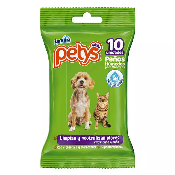 Pañitos Humedos Familia Mascotas Petys