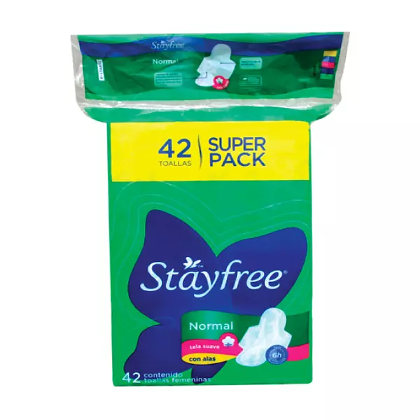 Toallas Higienica Stayfree con Alas