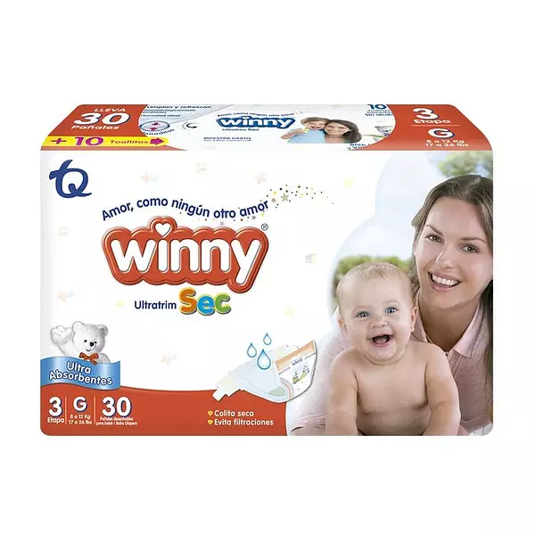 Pañales Wimmy Ultratin Sec Etapa 3/Gx30