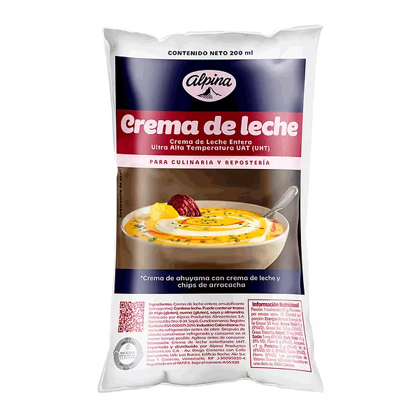 Crema Leche Alpina