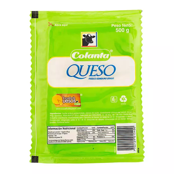 Queso Blanco Colanta