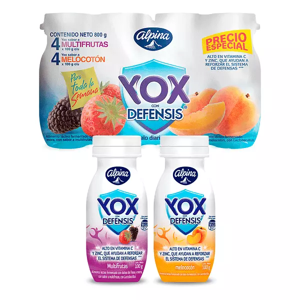 Yogur Yox Melocoton Multifruta