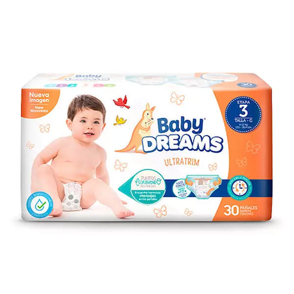 Pañales Baby Breams Ultratrim x G