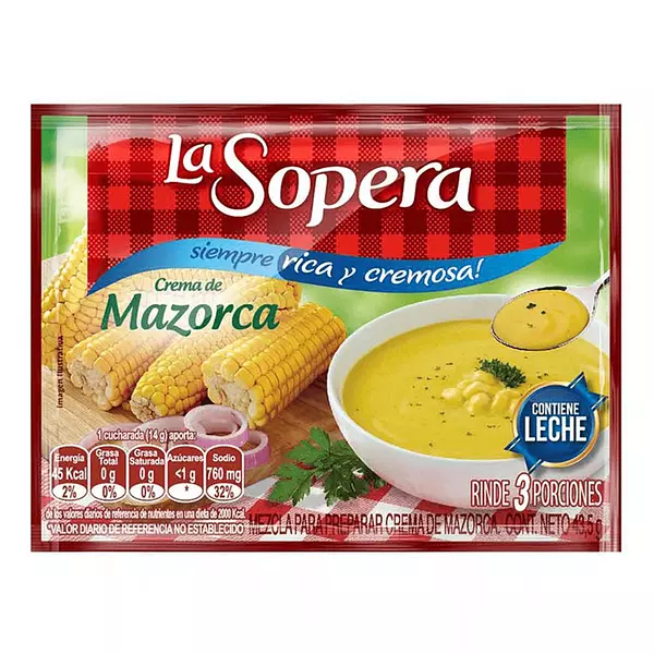 Crema Sopera Mazorca Tierna