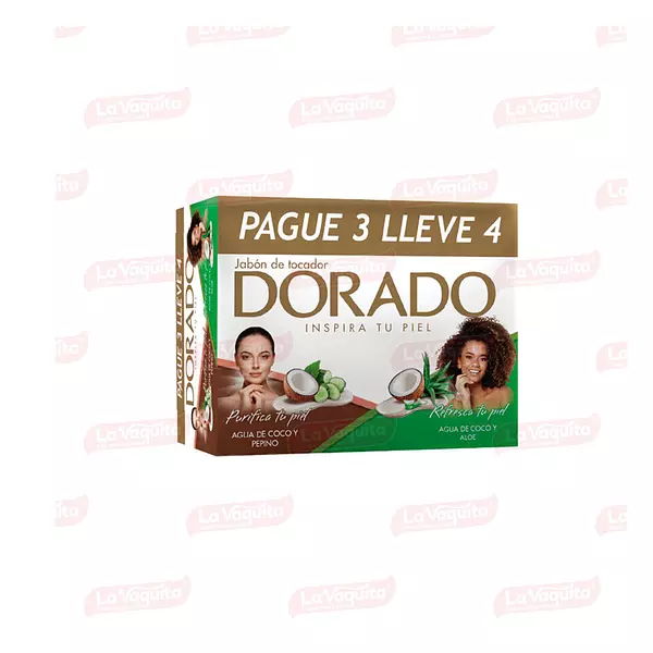 Jabon Dorado Agua de Coco & Aloe