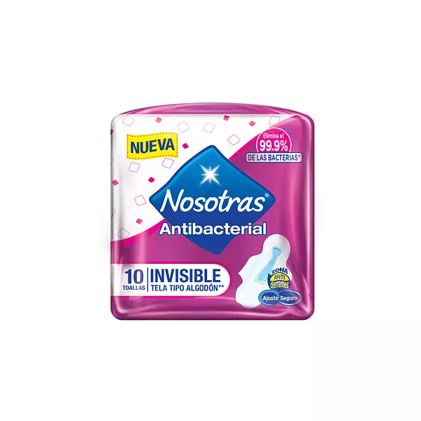 Toallas Higienica Nosotras Invisible Antibacterial