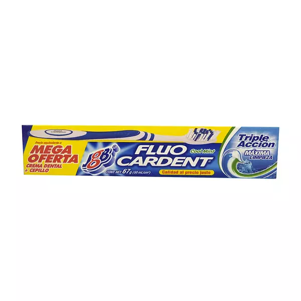 Crema Dental Fluocardent Triple Accion