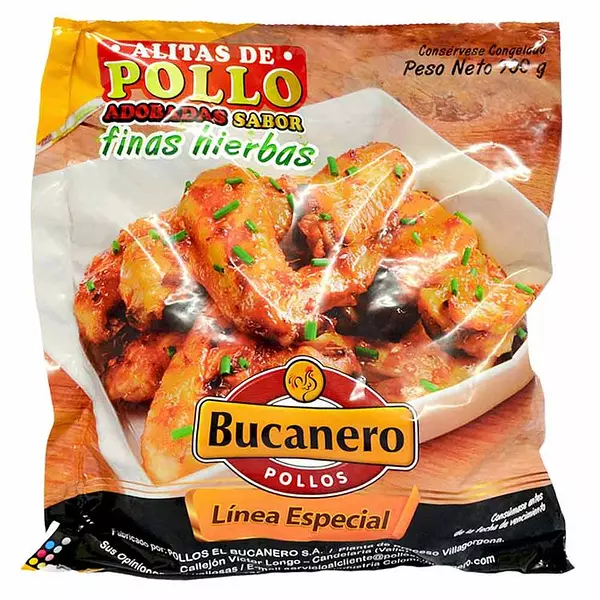 Alitas Pollo Finas Hierbas Bucanero